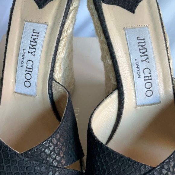 Jimmy Choo Wedge Sandals 37/7 - Picture 7 of 7